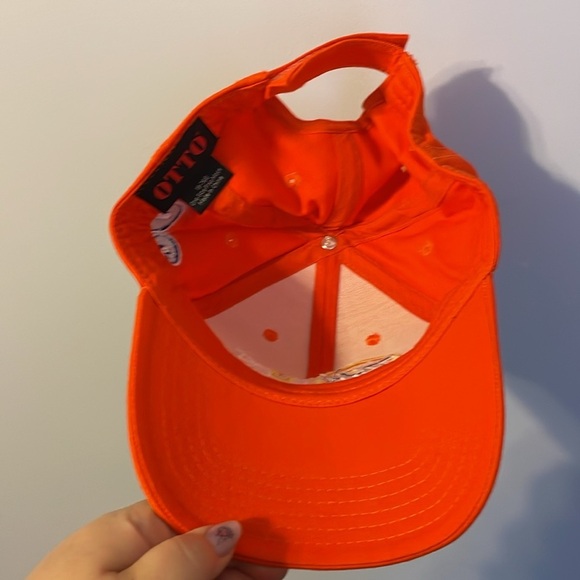 Nascar Otto Tide Pods Racing #20 Cap America Orange Adjustable Hat Cap Embroider - Picture 7 of 12